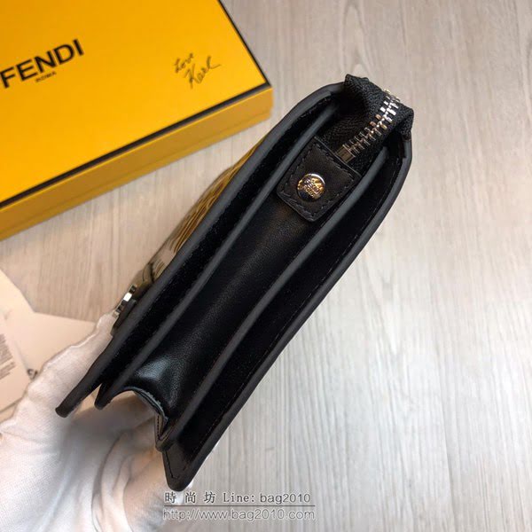 FENDI手包 小牛皮手拿包 金屬BAG BUGS眼睛圖案 芬迪時尚手包  fdz2114